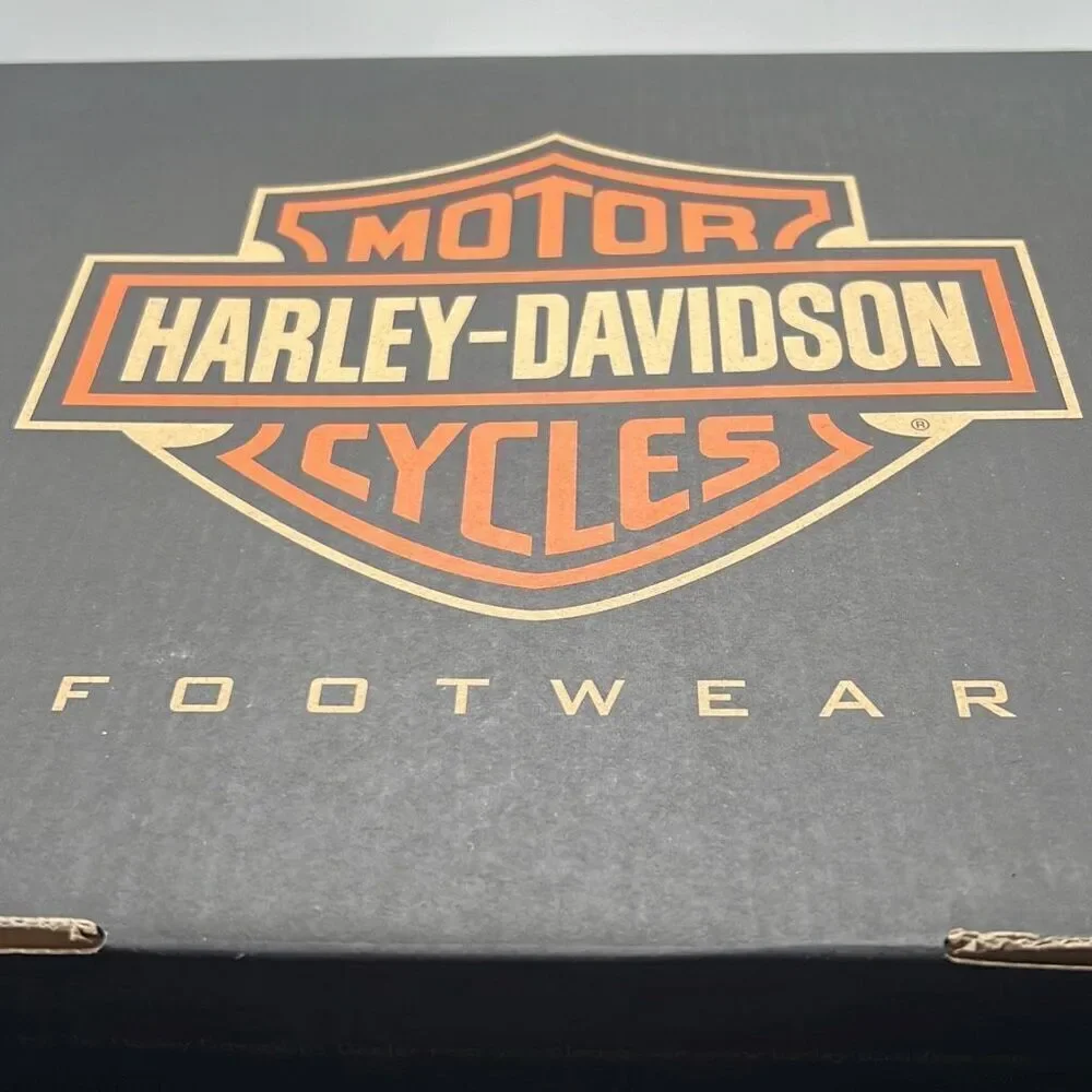 Harley Davidson Watkins Black Leather Motorcycle riding Boot D93758 NWB Men 11.5